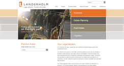 Desktop Screenshot of landerholm.com